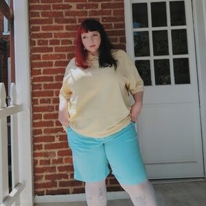 IZOD PerformX Sky Blue Flat Front Shorts